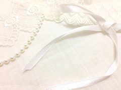 結婚式　白いハンカチ